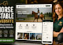 design wix horse stable website riding lesson booking website